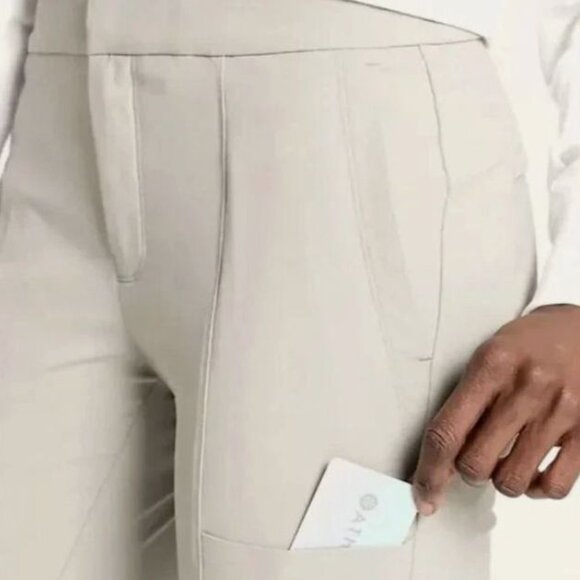 ATHLETA Wander Stash Skinny Pant Abalone Beige Size 4 - Picture 8 of 12